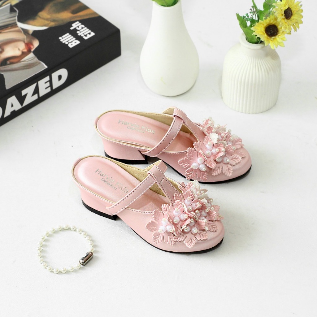 Sandal Ring Sandal Anak Perempuan Hak Jinjit Hels Natal Terbaru 2026 Pesta Amak Sandal Anak Peremuan