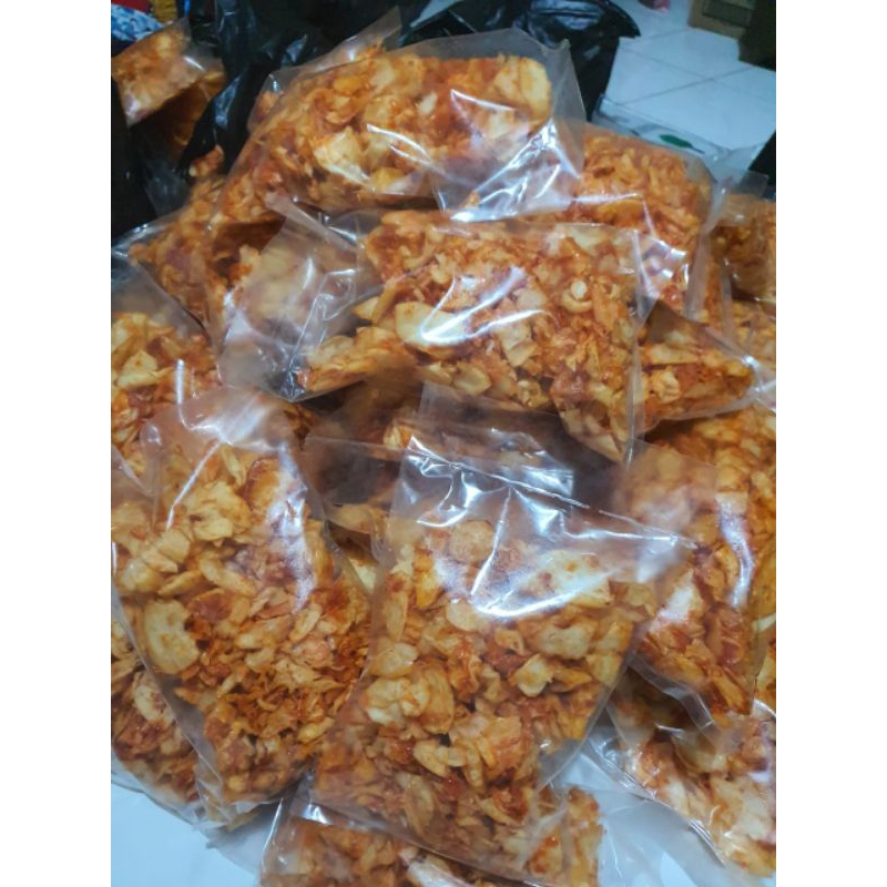 

keripik singkong pedas manis (legend) khas Makassar