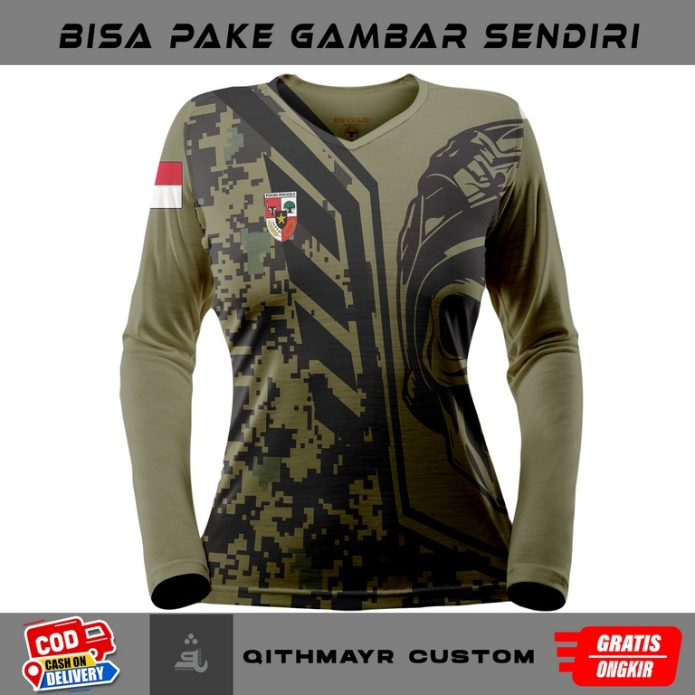 kaos wanita lengan panjang pemuda pancasila