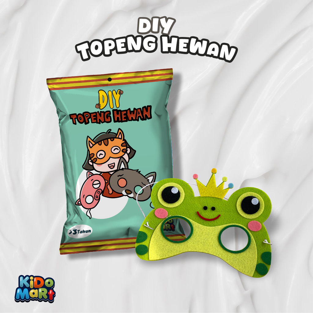 DIY Topeng Hewan/ Mainan DIY/ Topeng karakter/ Kain flanel