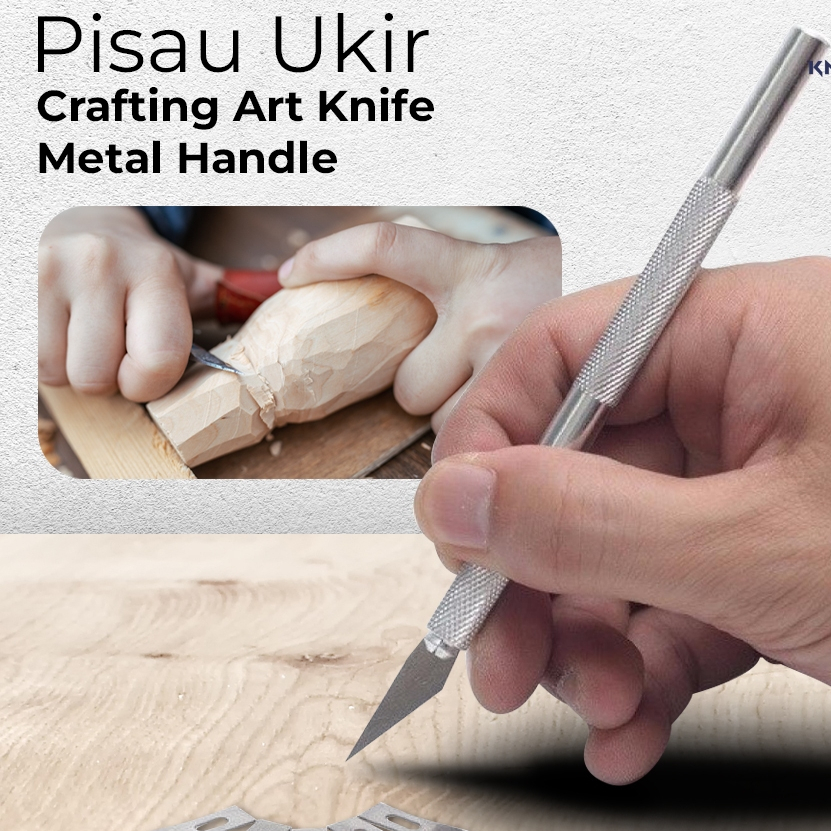 

Pisau Ukir Seni Hobby Crafting Art Knife Aluminium Handle