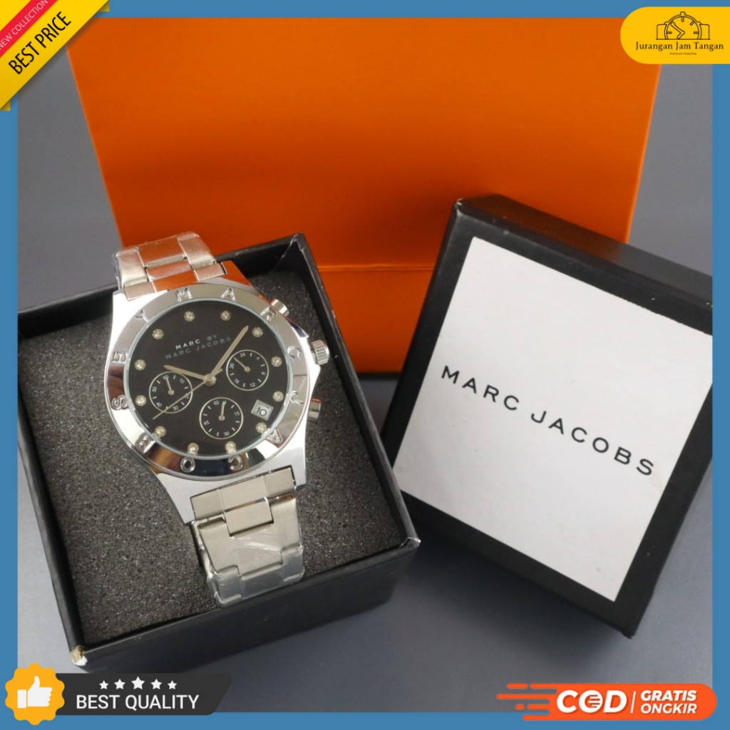 Jam Tangan Pria Marc Jacobs 7722 Tanggal Chrono Aktif Bisa Bayar Ditempat - COD - Grosir