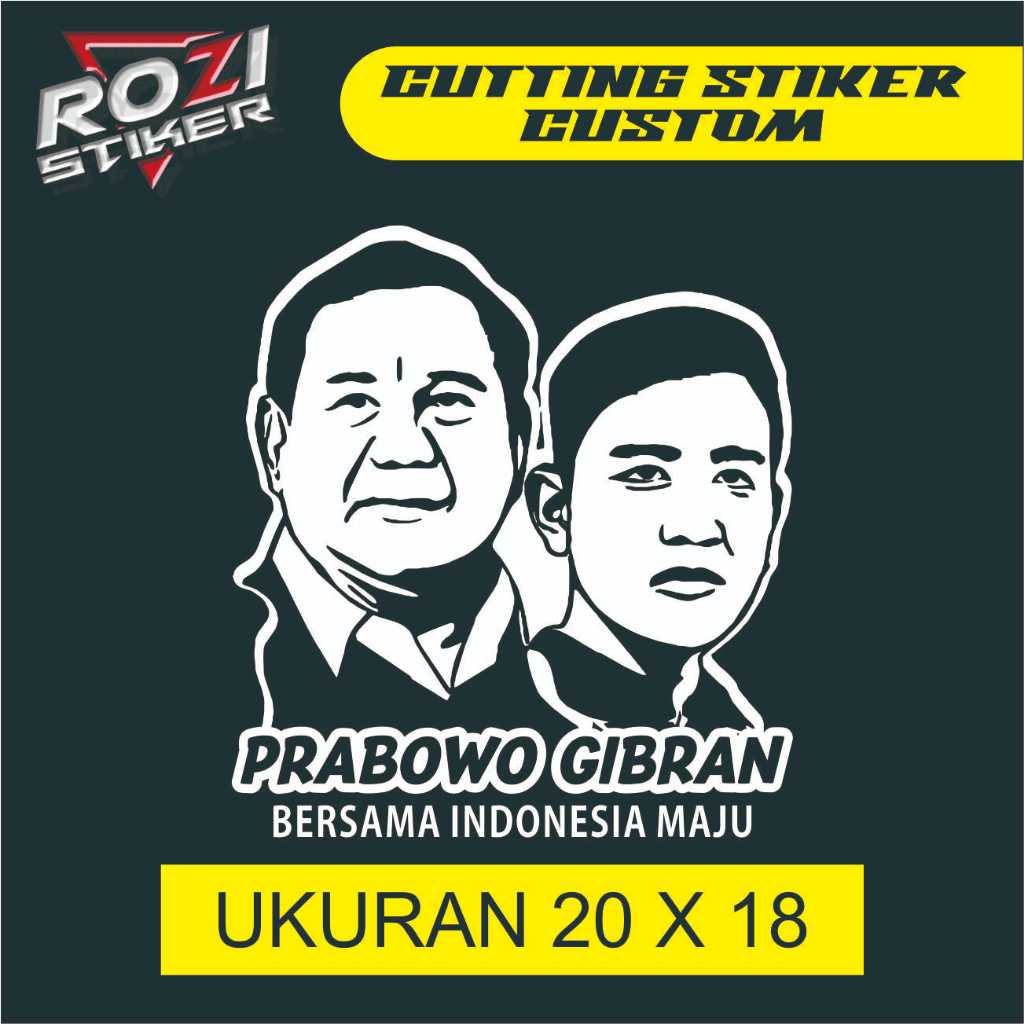 STIKER CUTTING PRABOWO GIBRAN