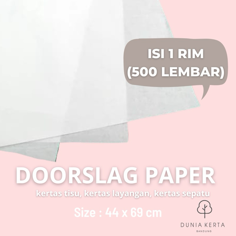 

ISI 500 LB / Doorslag paper / durslak / kertas sepatu / kertas tisu