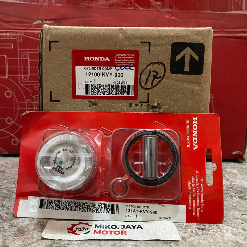 BLOK SEHER PISTON KIT STD KVY BEAT KARBU SCOOPY KARBU SPACY KARBU ORIGINAL HONDA
