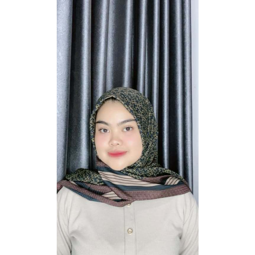 Hijab Voal Segi Empat Motif AZARA Premium