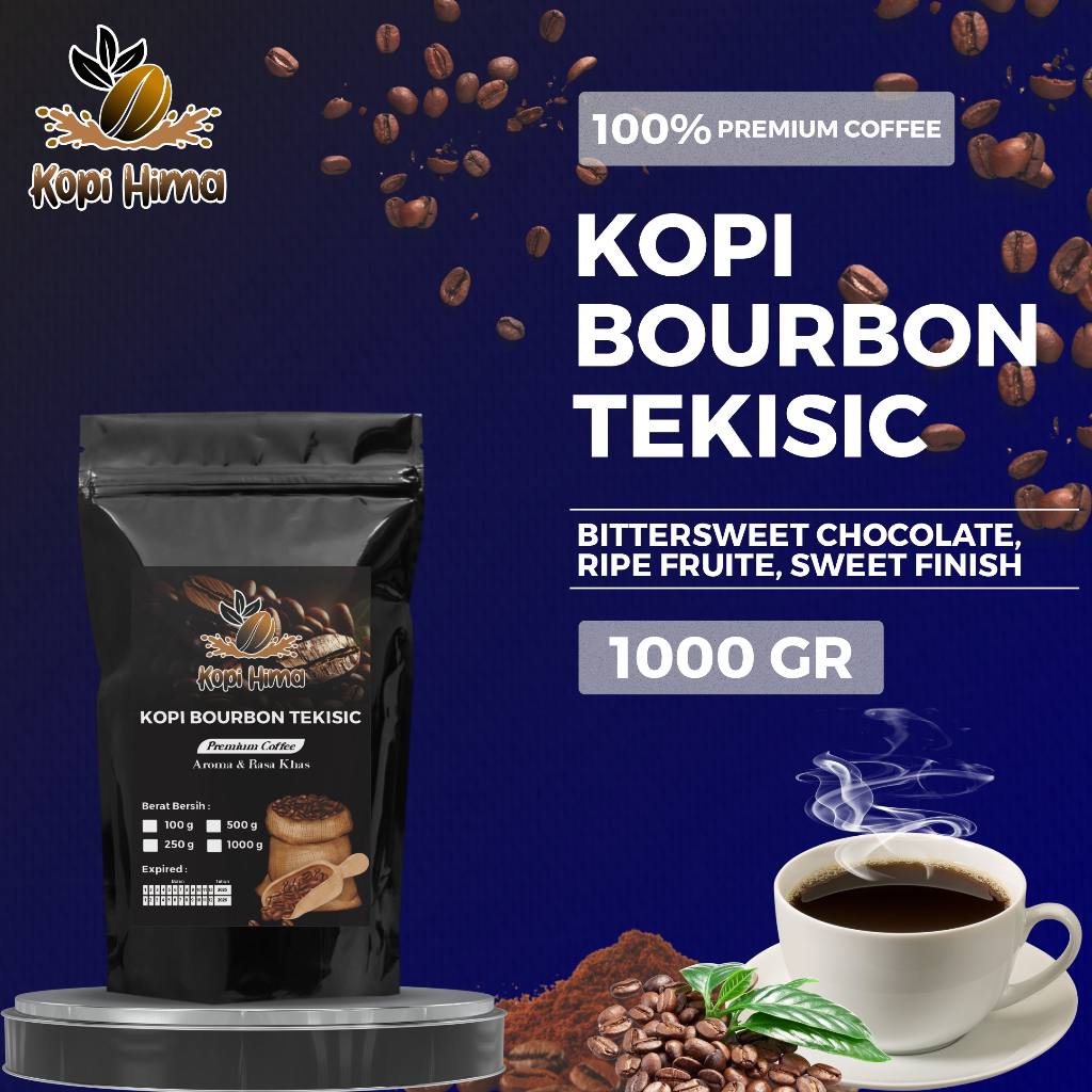 

kopi.hima - bubuk kopi baurbon tekisic berat 1000 gram premium roasting