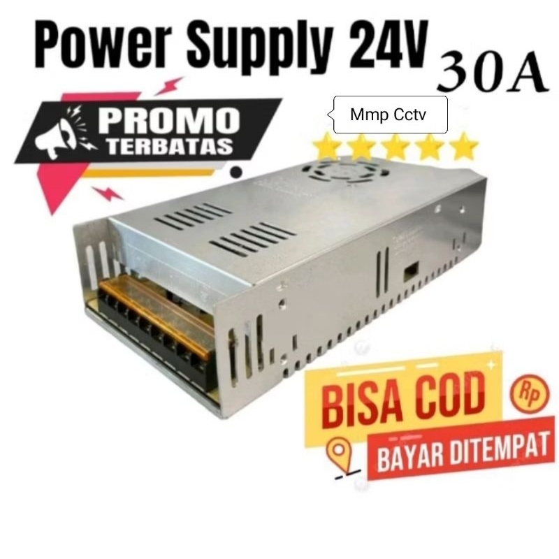 Power Supply Adaptor 24V 30A / Trafo PSU 24 Volt 30 Ampere