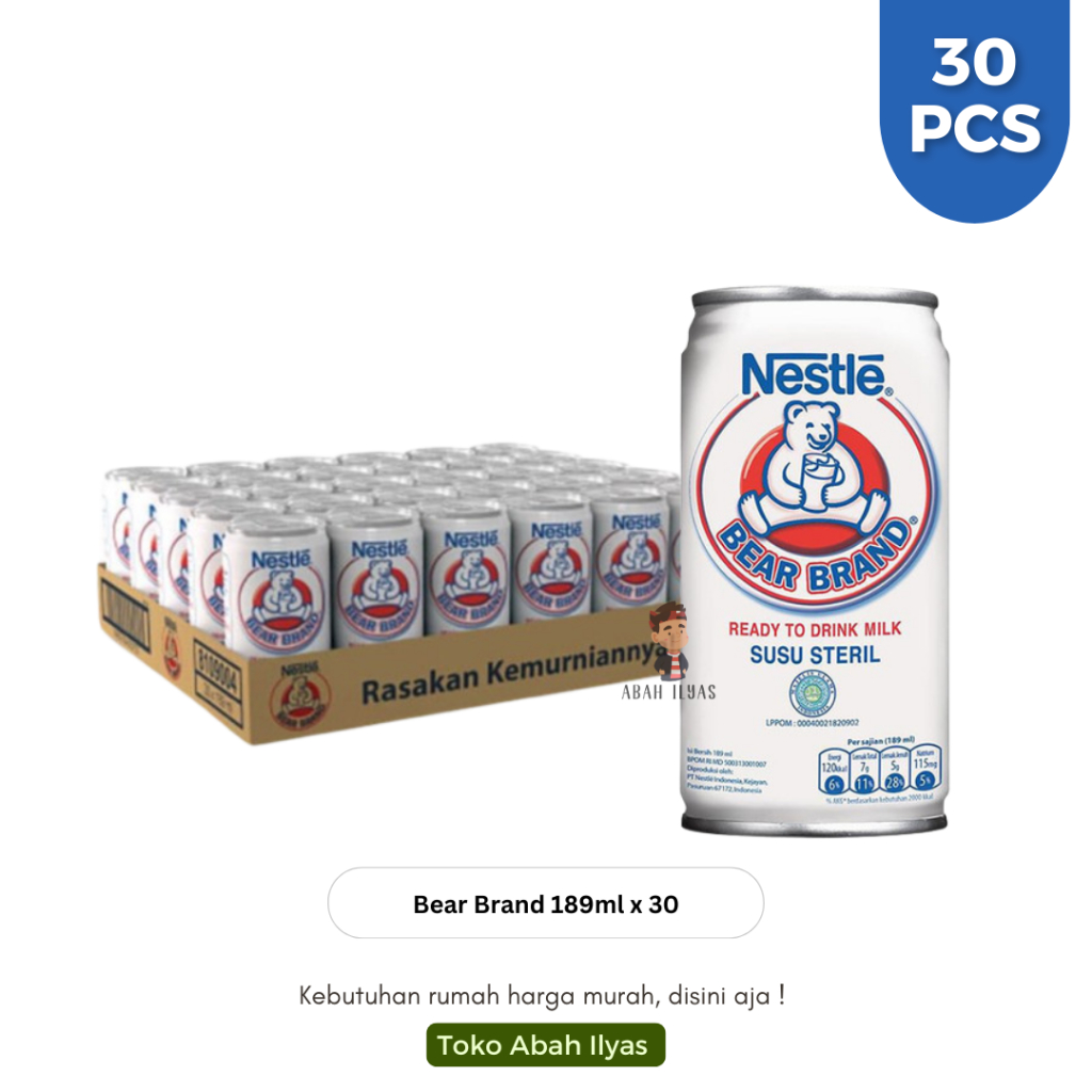 

Bear Brand Susu Beruang Susu Steril1 Dus isi 30 Pcs
