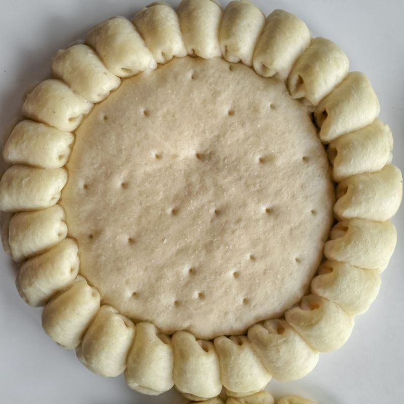 

(D 25 cm isi 5 pcs) Dough Pizza Sosis Keju/ Base Pizza Sosis Keju