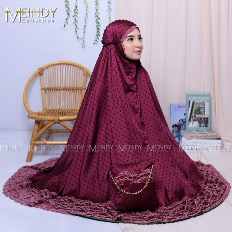 Mukena Uragiri / Mukena Armani Silk Premium / Mukena Dewasa 2 in 1 Armani Silk Uragiri / Mukena Trav