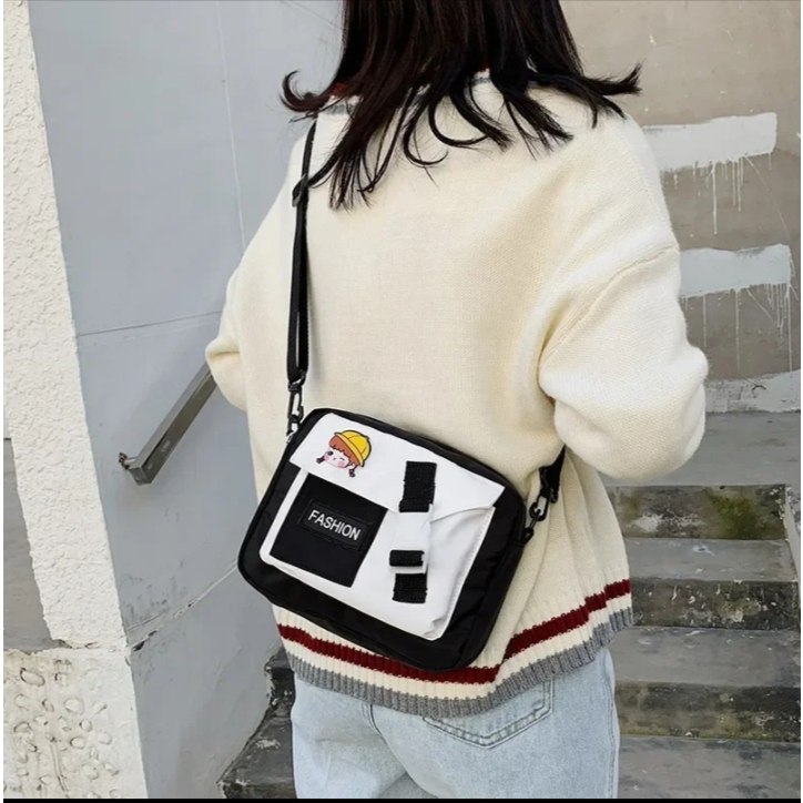 Tas selempang wanita min 2025 / selempang wanita stylish ala korea tas selempang wanita kekinian