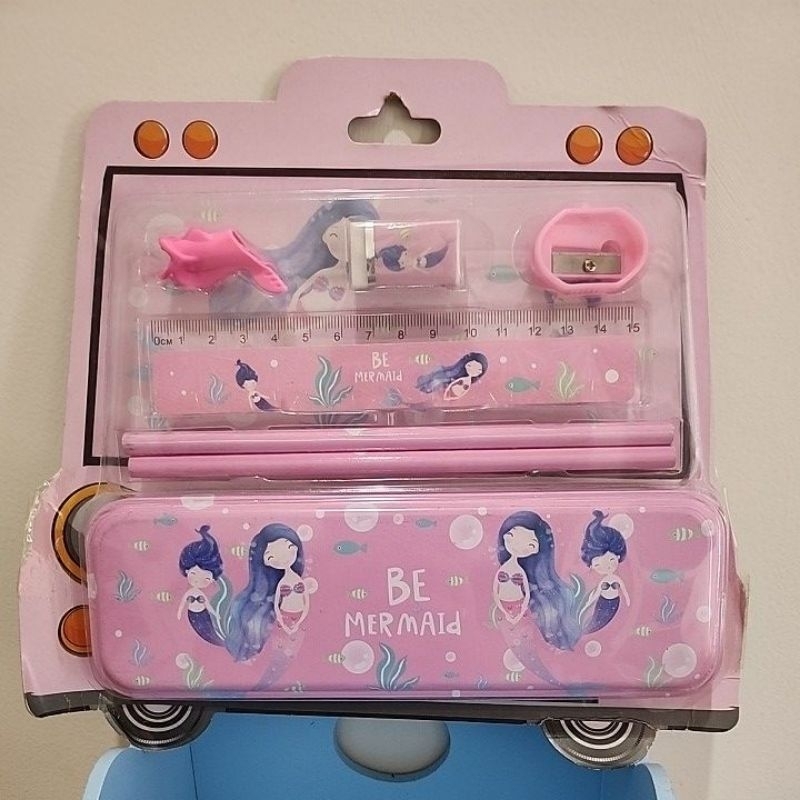 

paket alat tulis murah 7in1 tema mermaid