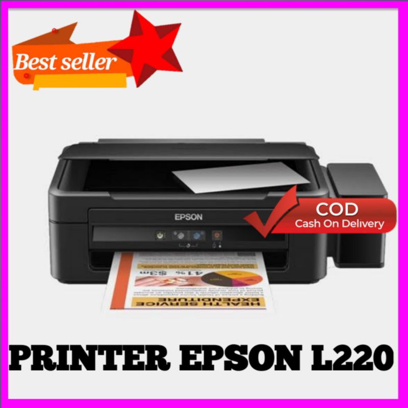 Printer Epson L220 free Tinta 1 Set Baru