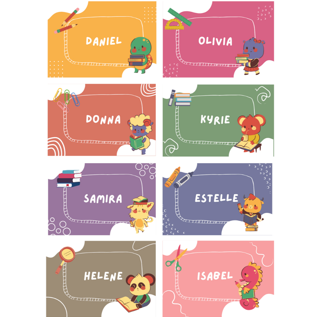 

Sticker Nama Anak (Animal)