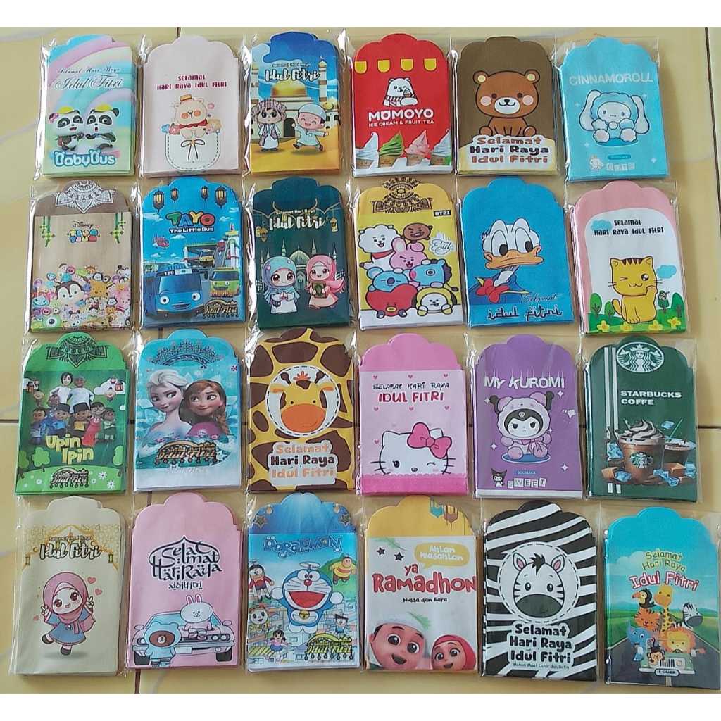 

PROMO AMPLOP LEBARAN 5PAK (50 PCS) / AMPLOP LEBARAN MOTIF KARAKTER