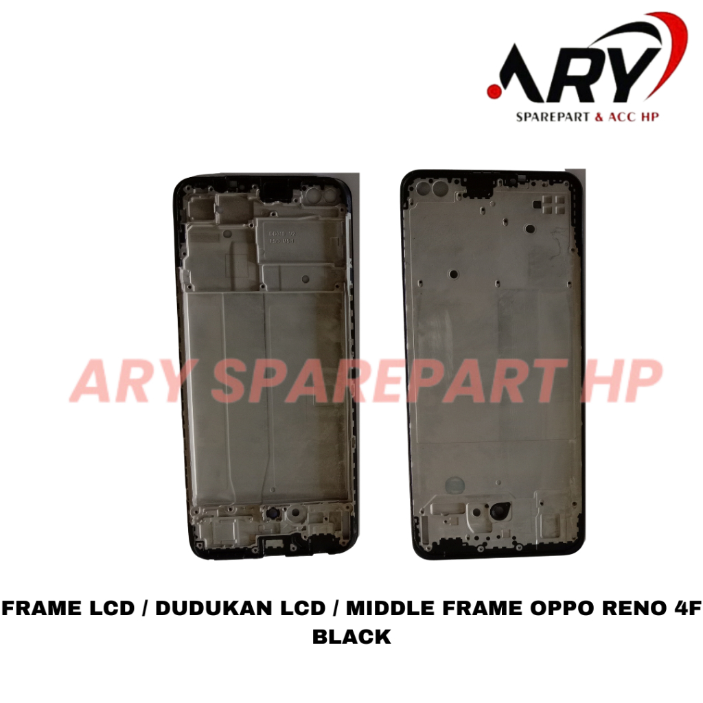Frame LCD / Dudukan LCD / Middle Frame Oppo Reno 4F Black