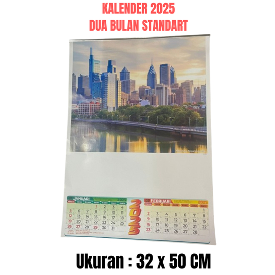 

KALENDER 2025 DUA BULAN STANDART ( 6 LEMBAR ) ( PEMANDANGAN KOTA )