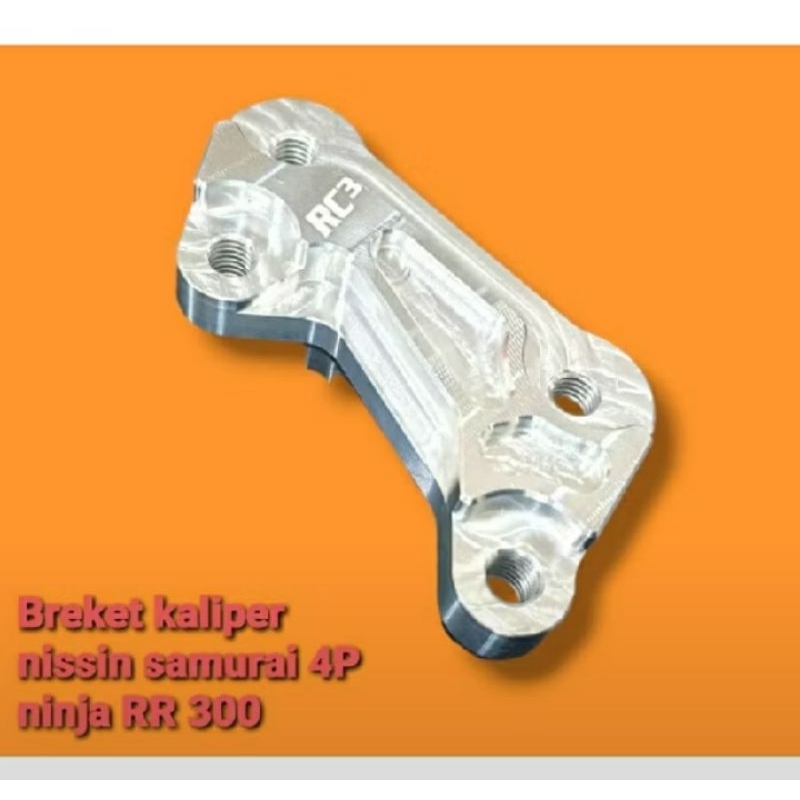 RC3 breket kaliper cakram breaket pala babi depan ninja 150 RR disk 300mm Nissin samurai 4P