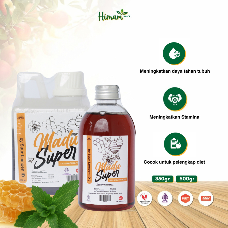 

Madu Asli Super Premium by Suur Lemoen 350-500gr