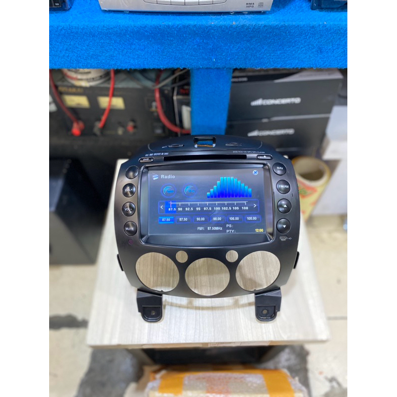 Head Unit Double Din Original Mazda 2