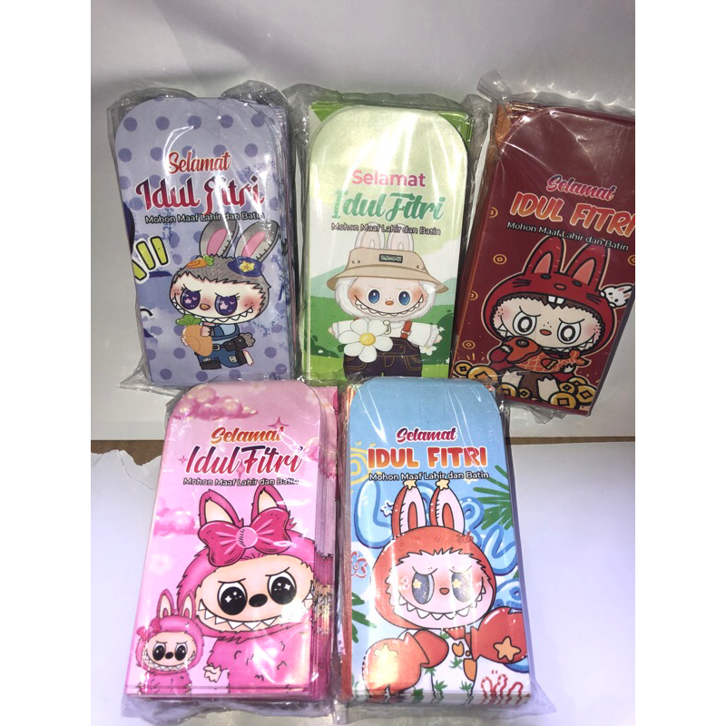 

Amplop ampau LEBARAN gambar LABUBU ISI 100pcs