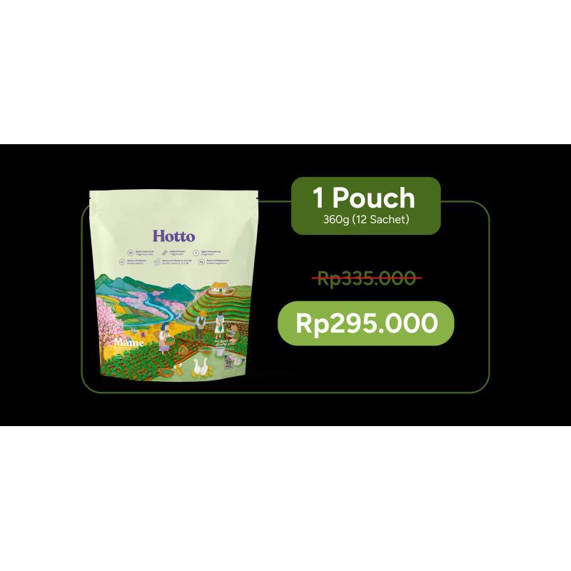 

1 POUCH Hotto Mame Multigrain with Edamame (16 Sachet)