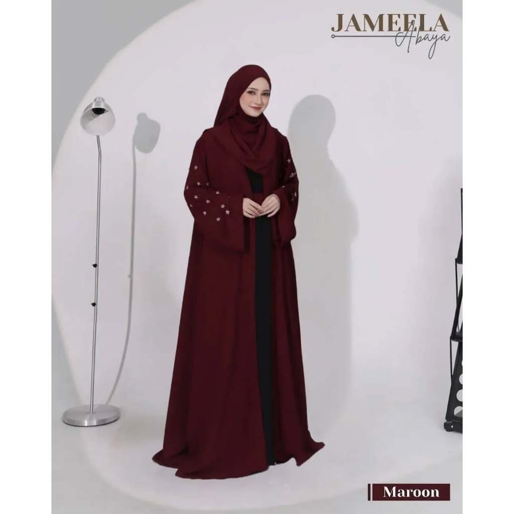 JAMEELA ABAYA SET MATT CRINKLE /ABAYA SET OUTER / ABAYA 2 IN 1( OUTER INNER ) /  ABAYA BUSUI / ABAYA