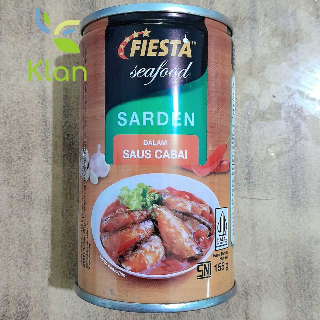 

FIESTA SARDINES CHILI SAUCE 155GR/ SARDEN SAUS CABAI FIESTA/ SARDEN KALENG