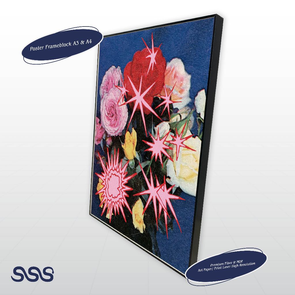 POSTER BUNGA / AESTHETIC POSTER / POSTER FRAMEBLOCK