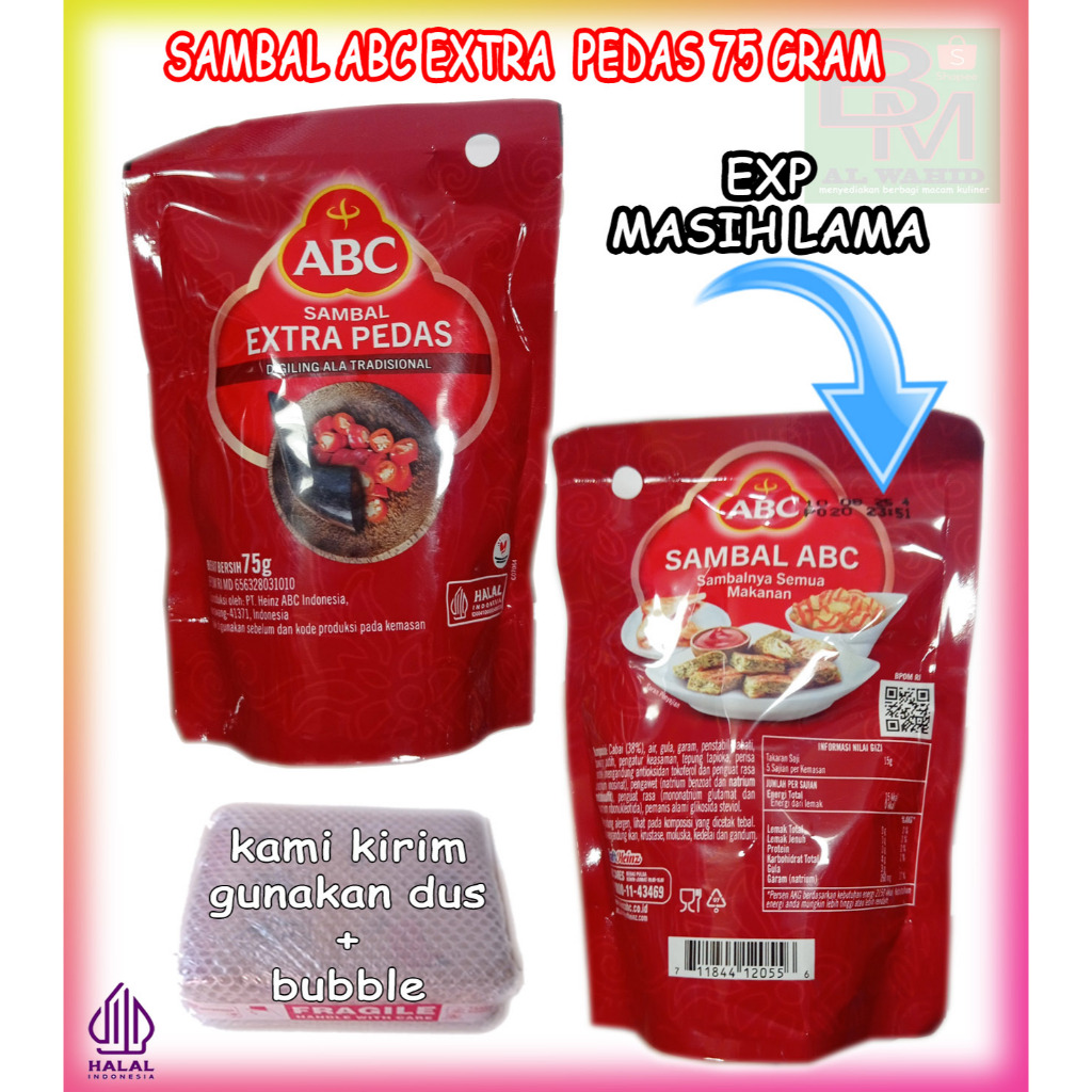 

Sambal Extra Pedas Kemasan 70 Gram