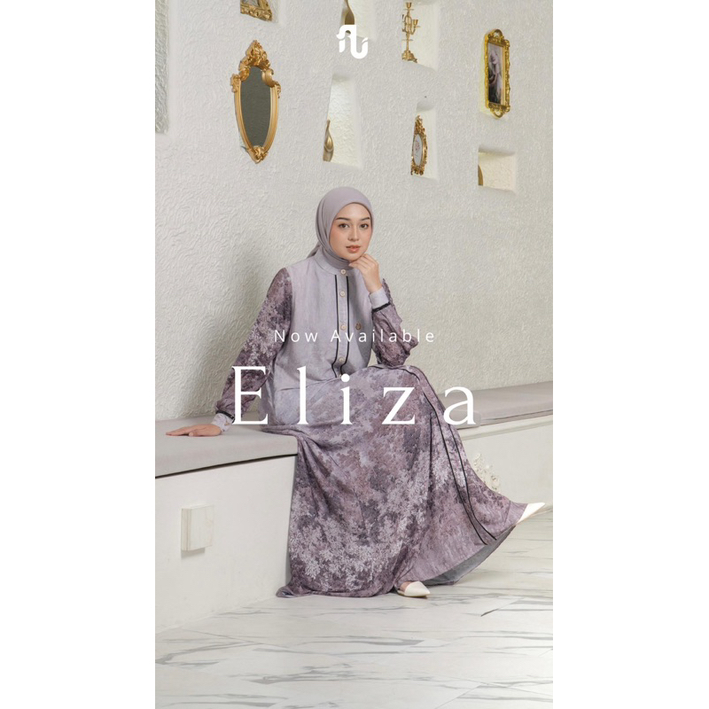 Eliza dress by Alira fashion/gamis lebaran mewah/bisa cod/simple elegant