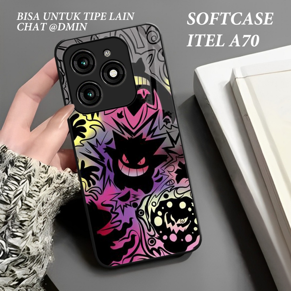 MC903- Softcase Glass Kaca ITEL A70 - ITEL P55 - Casing HP RS4 A50 A80 P65 S25 TECNO SPARK GO 2022 T