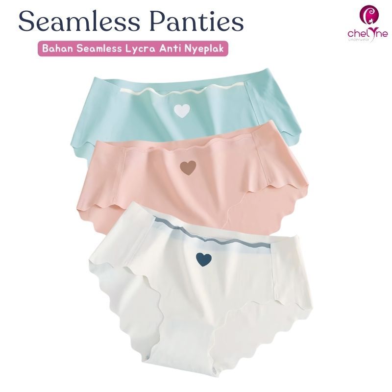 Chelyne CD Wanita V225 - CD Bahan Seamless Lycra Tanpa Jahitan
