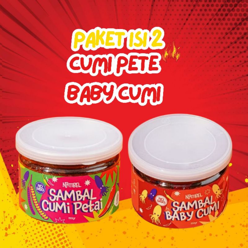 

Nambelin Paket Isi 2 Sambal Cumi Pete + Baby Cumi