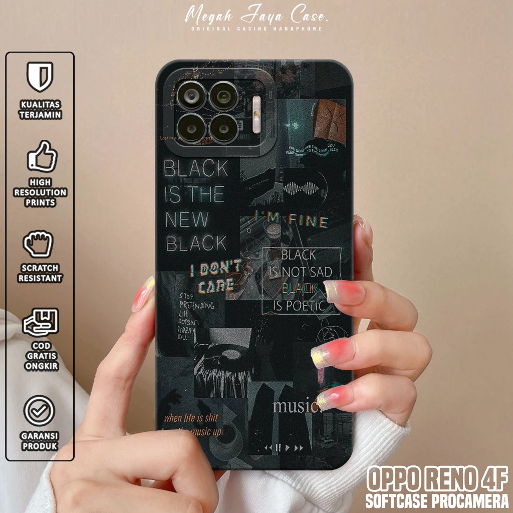 Softcase OPPO RENO 4F - Case Hp OPPO RENO 4F Motif AESTH - Silikon Hp OPPO RENO 4F - Casing OPPO REN