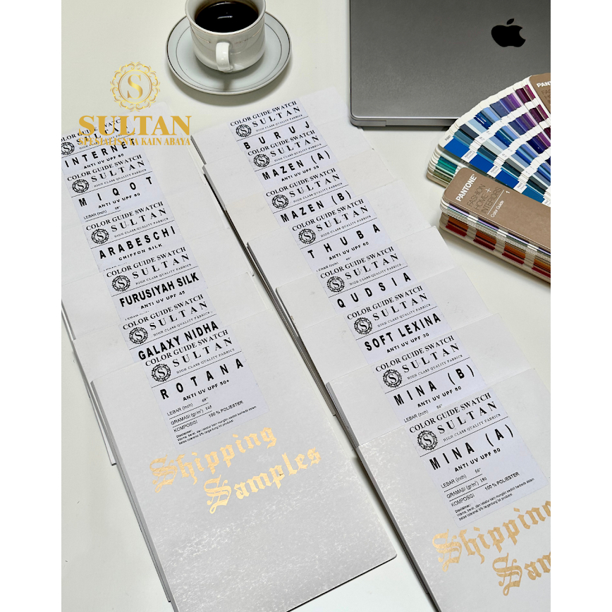 Sample - Color Guide Swatch ( ISI SAMPEL: FURUSIYAH SILK, SOFT LEXINA, EXO BONANZA, OGURA, OSAKA, RU