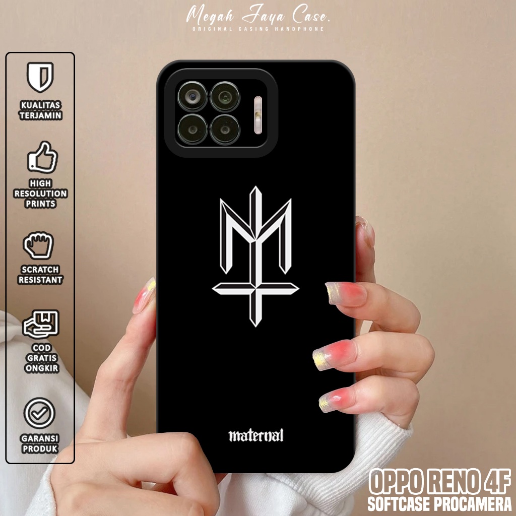 Softcase OPPO RENO 4F - Case Hp OPPO RENO 4F Motif MTRNL - Silikon Hp OPPO RENO 4F - Casing OPPO REN