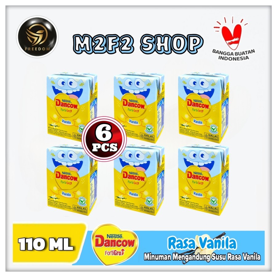 

Susu Dancow Kotak Fortigro Vanila | Vanilla UHT - 110 ml (Kemasan 6 Pcs)