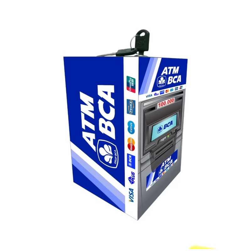 Celengan Kunci Gembok Mini ATM BCA BNI BRI MANDIRI anak-anak
