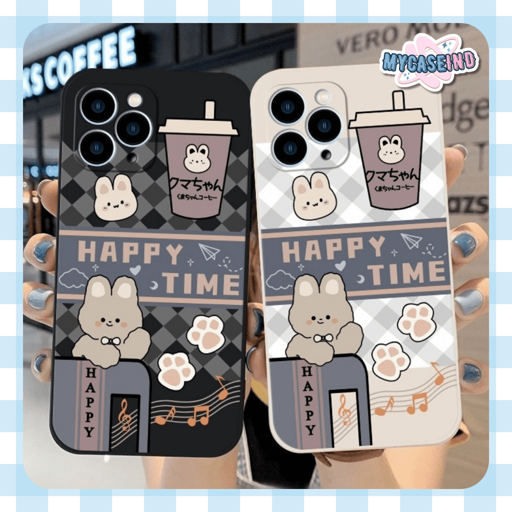 PRINTING LENS PROTECTOR Bear Happy Time case realme c65 c67 c53 9i c33 10 4g 7 C31 5 5i 9 11 pro 6 7