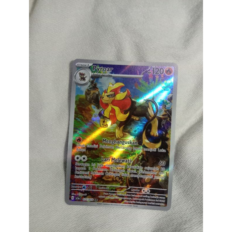Pyroar AR 077/073 SV1a - Kartu Pokemon Indonesia