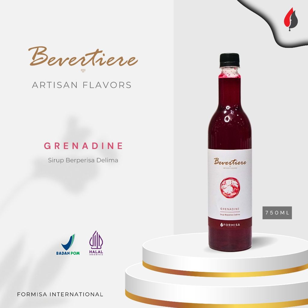 

FORMISA - Bevertiere Grenadine Syrup 800ml - Sirup Minuman Rasa Grenadine 800ml / HORECA