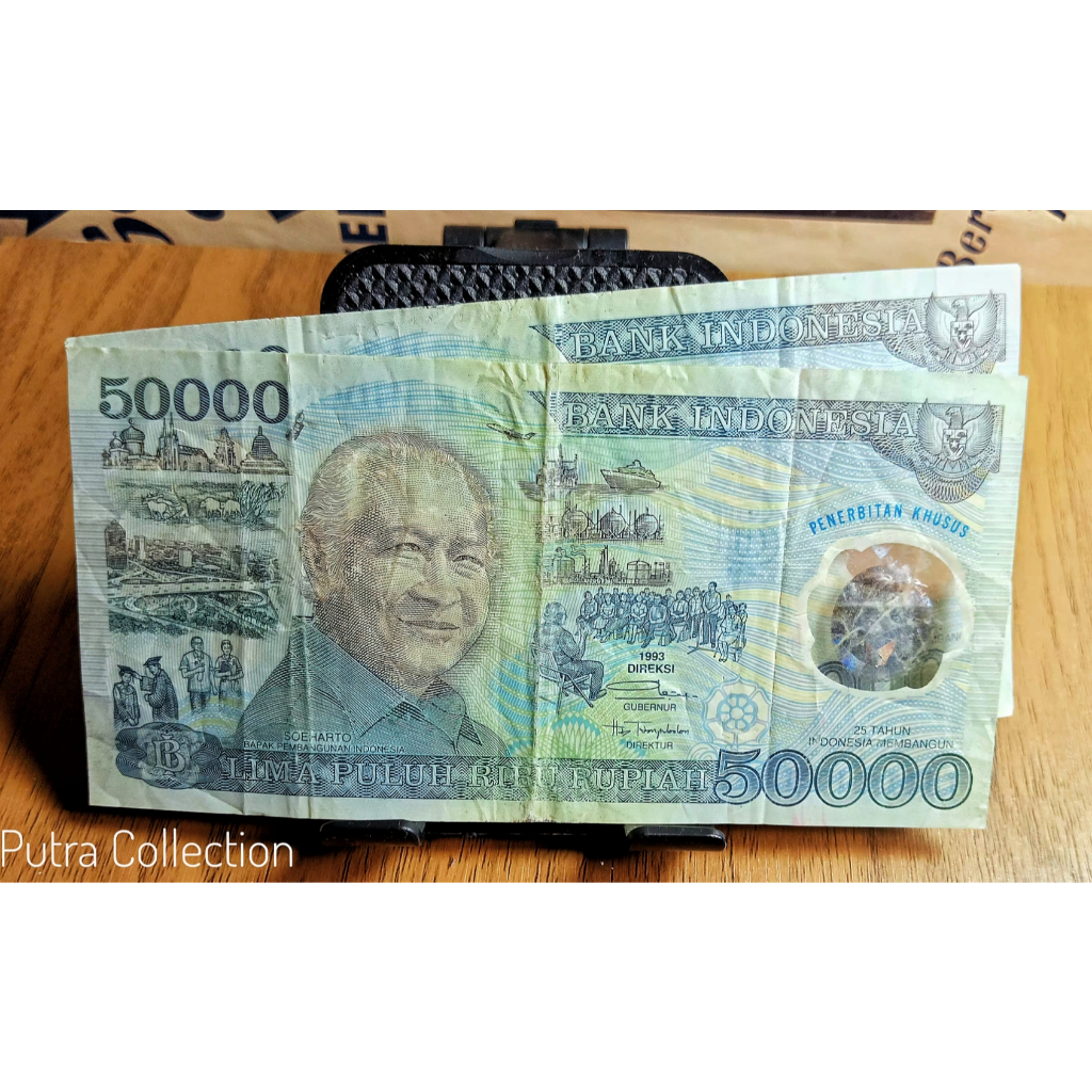 uang 50 ribu Suharto polymer tahun 1993