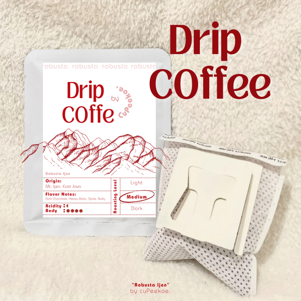 

Coffee Drip Bag | Robusta Ijen 10 gr by Cupeekoe