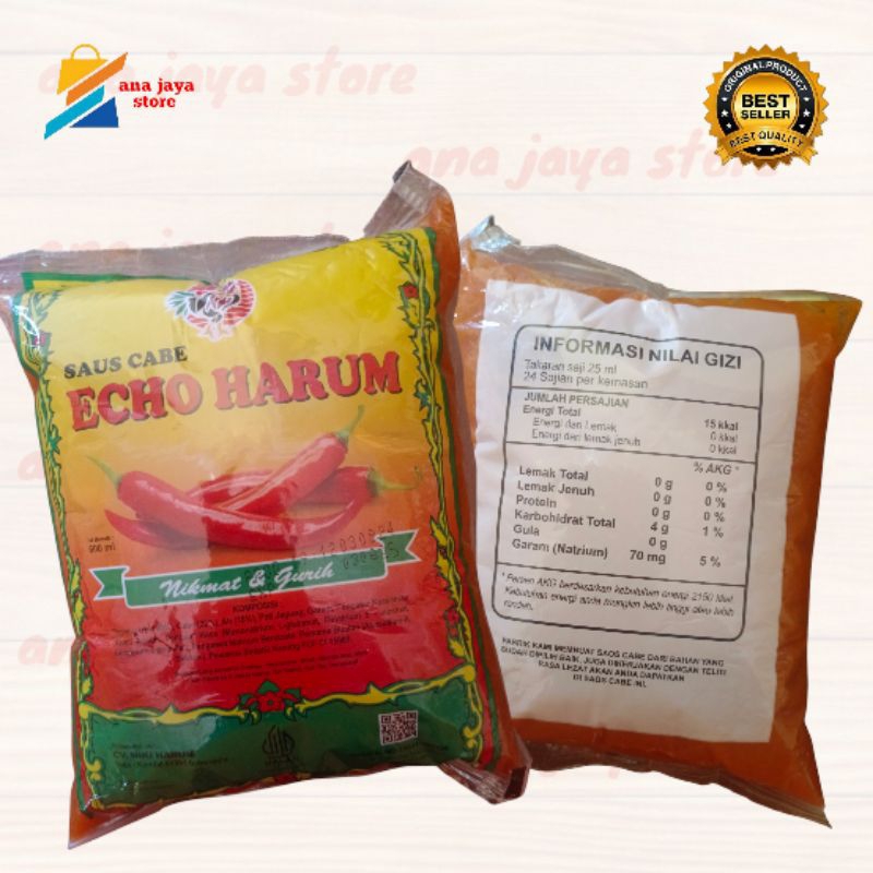 

saus cabe echo harum | saus mie ayam echo harum | saus buat bakar bakar dll