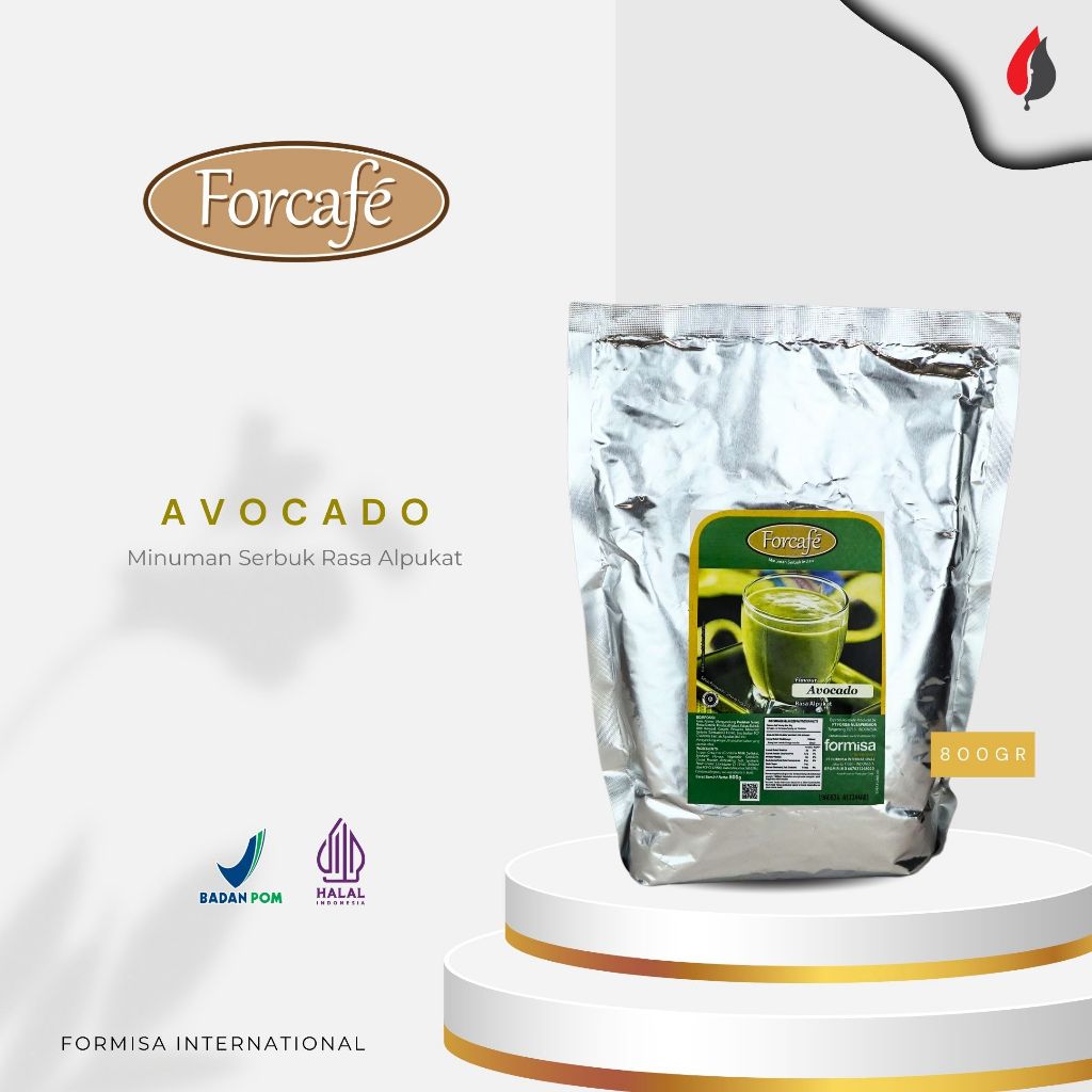 

FORMISA - ForCafe Powder 800GR - Bubuk Minuman Rasa Avocado, Taro, Mango, Blackcurrent, Vanilla, Cappucino, Lemonade, Green Tea Matcha, Belgium Dark Chocolate, Sea Salt Caramel / HORECA