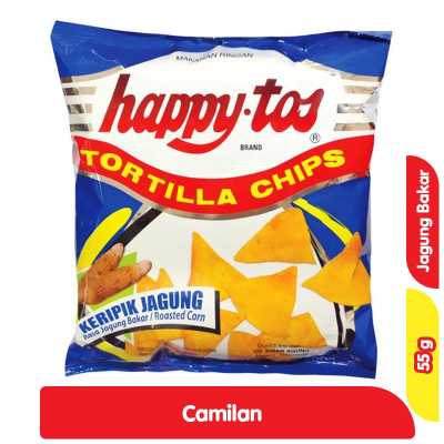 

Happy Tos Keripik Tortilla Jagung Bakar 55 g