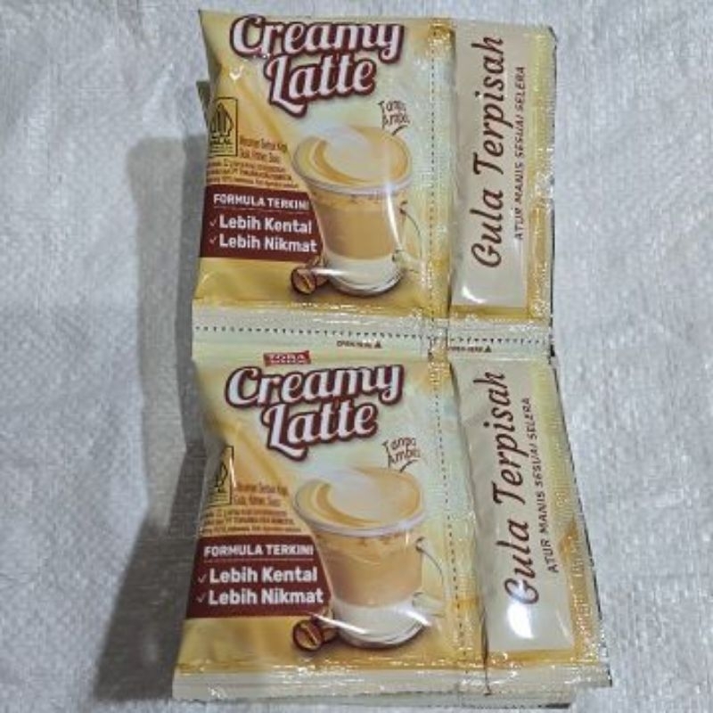

Kopi torabika creamy latte renceng isi 10