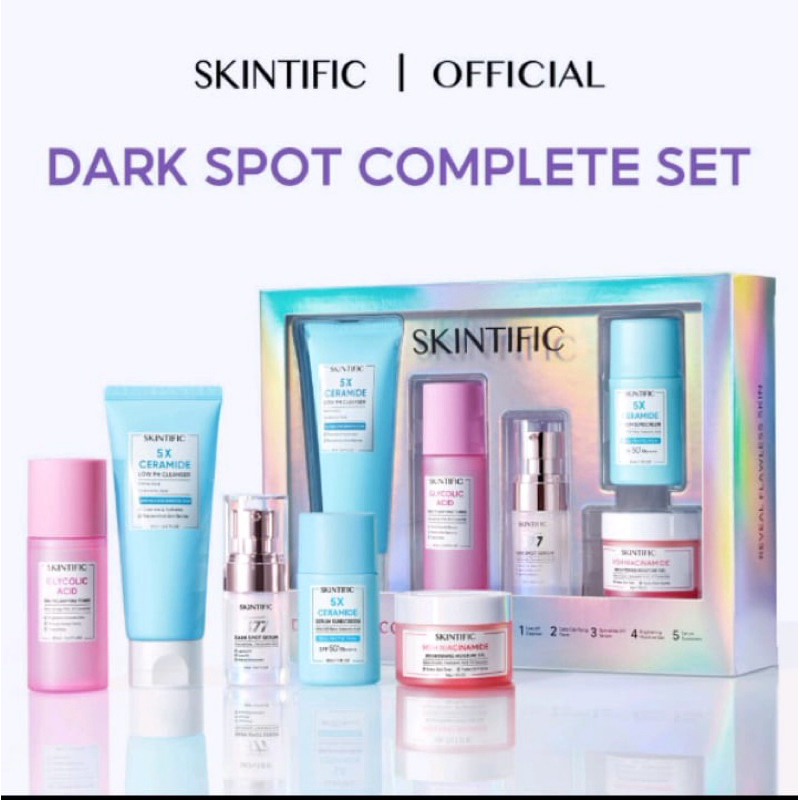 promo set skincare Skintific 5in1 varian darkspot complete set symwhite 377 terbaru